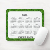 2018 dunkelgrüne Diamanten 52 Wochen-Kalender Mousepad (Mit Mouse)