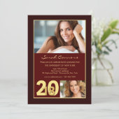 2018 Einladung zum Foto von Hochschulabsolventen (Stehend Vorderseite)