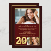 2018 Einladung zum Foto von Hochschulabsolventen (Vorne/Hinten)