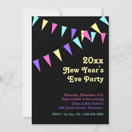 2018 Einladung zum neuen Jahr der bunten Jagd (Vorderseite)