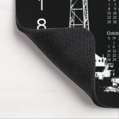 2018 Erdölbohrungs-Anlage-Standort-Kalender Mousepad (Ecke)