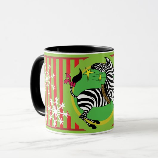 2018 Feiertagzebra-Tasse Tasse (Vorderseite Links)