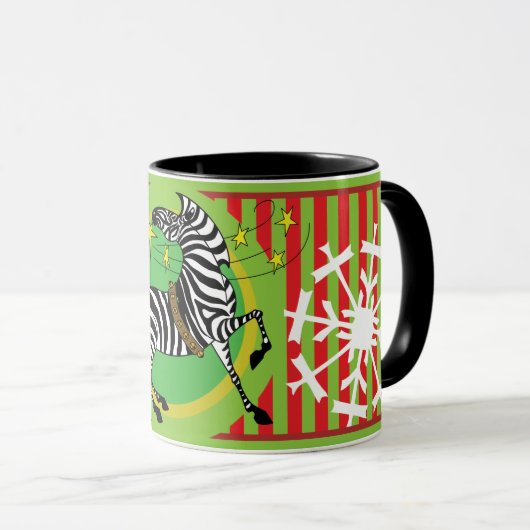 2018 Feiertagzebra-Tasse Tasse (VorderseiteRechts)