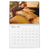 2018 festliches seidenes Windhounds Kalender (Feb 2027)