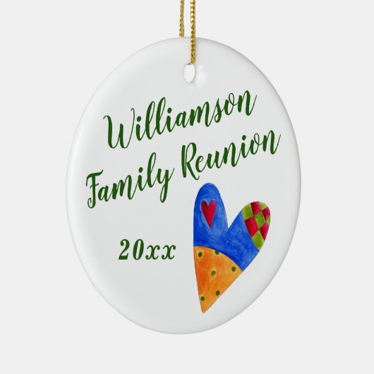 2018 Folk Family Wiedersehen Souvenir Weihnachtsge Keramikornament (Rechts)