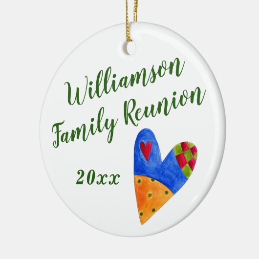 2018 Folk Family Wiedersehen Souvenir Weihnachtsge Keramikornament (Links)