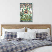 2018 Four Corners Folk Festival Event Poster Leinwanddruck (Insitu (Schlafzimmer))