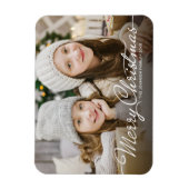 2018 Frohe Weihnachten Foto Kühlschrank Holiday Magnet (Vertikal)