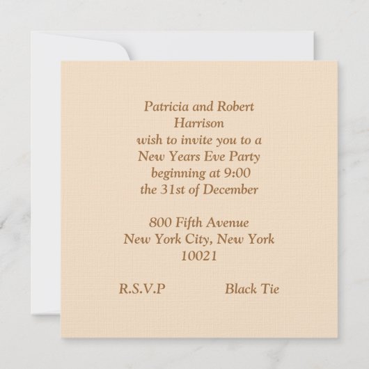 2018 ~ Frohes neues Jahr Einladung (Rückseite)