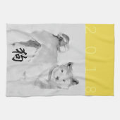 2018 Hund Chinesisches Neujahr Symbol Zodiac K Han Küchentuch (Horizontal)