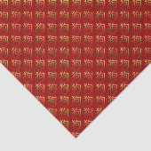 2018 Hunde-Jahr Gold Prägung Effekt Tissue Seidenpapier (Ausschnitt)