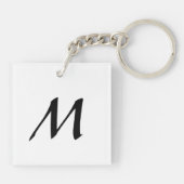 2018 HundeNeujahrsfest-Symbol-Tierkreis-Monogramm Schlüsselanhänger (Rückseite)