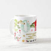 2018 Jahr der Hundeverzierungs-Tasse Kaffeetasse (Vorderseite Links)