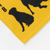 2018 Jahr des Hundes Wählen Sie Ihre Farbe Deckbla Fleecedecke (Ecke)