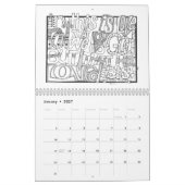 2018 KALENDER Farbton-Schriften (Jan 2027)