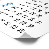 2018 Kalender Goldene Wildblumen Fotografie Poster (Ecke)