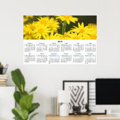 2018 Kalender Goldene Wildblumen Fotografie Poster (Heimbüro)
