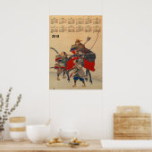 2018 Kalender Japanisch Samurai Poster (Küche)