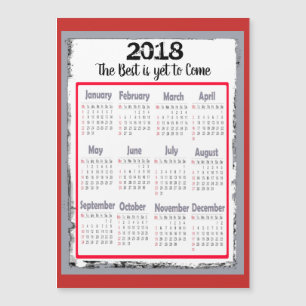2018 Kalender-Magnetkarte für Ihren Kühlschrank Magnetkarte