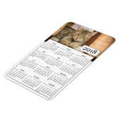 2018 Kalender Personalisiert Cat Foto Magnet (Linke Seite)