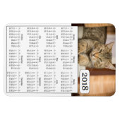 2018 Kalender Personalisiert Cat Foto Magnet (Horizontal)