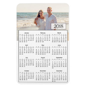 2018 Kalender Personalisiertes Paar Foto Magnet