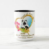 2018 KCA nationale Kaffee-Tasse Ton Keramik zwei Tasse (Zentrum)