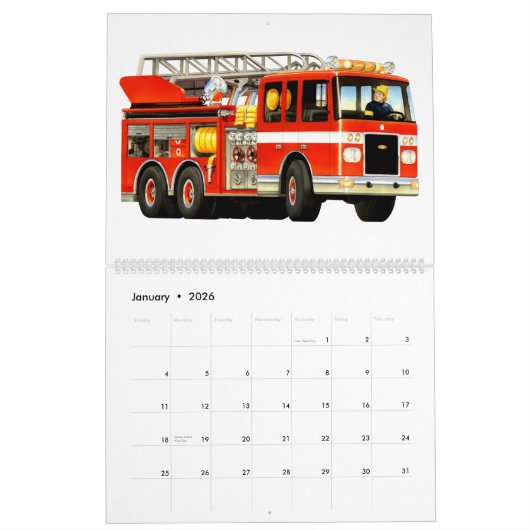 2018 Kinderbau-LKW-Kalender Kalender (Jan 2026)