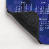 2018 Königsblau-Patchwork-Kalender durch Janz Mousepad (Ecke)