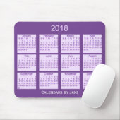2018 lila eingepackter Kalender durch Janz Mousepad (Mit Mouse)