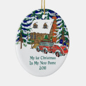 2018 mein 1. Weihnachtsneues Zuhause Keramik Ornament (Rechts)