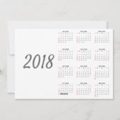 2018 Neues Jahr motivierend inspirierend Feiertagskarte (Rückseite)