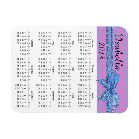 2018 Personalisierter Lila Mini-Kühlschrank Magnet (Horizontal)