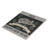 2018 Personalisiertes Rabbit Hare Wunsches Tile Fliese (Seite)