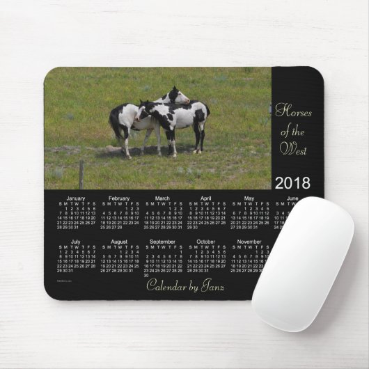 2018 Pferde des Westkalenders durch Janz Mousepad (Mit Mouse)