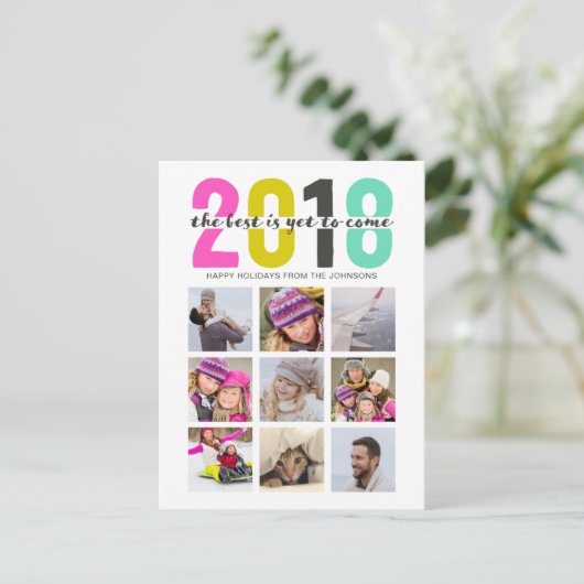 2018% pipe% bunte | Postkarten (Stehend Vorderseite)