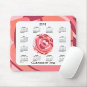 2018 Rot-Kunst-Deko-gerahmter Kalender durch Janz Mousepad (Mit Mouse)