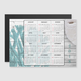 2018 Sand Dollar & Coral Mini Magnet Kalender