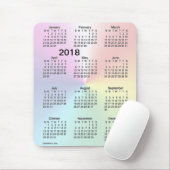 2018 Schimmer-Großdruck-Kalender durch Janz Mousepad (Mit Mouse)