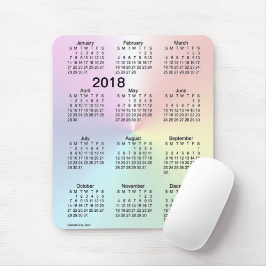 2018 Schimmer-Großdruck-Kalender durch Janz Mousepad (Mit Mouse)