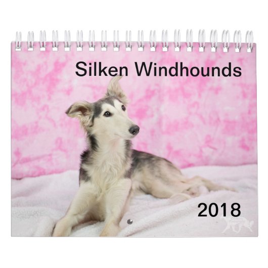 2018 seidenes Windhounds (anderes) Kalender (Titelbild)