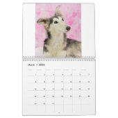 2018 seidenes Windhounds (Hauptschüsse) Kalender (Mär 2026)