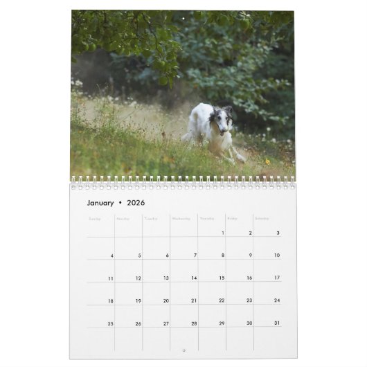 2018 seidenes Windhounds (Laufen) 5 Kalender (Jan 2026)