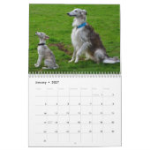 2018 seidenes Windhounds (mehrfache Hunde) Kalender (Jan 2027)