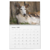 2018 seidenes Windhounds (Stützen) Kalender (Jan 2027)