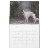 2018 seidenes Windhounds (voller Körper) 3 Kalender (Feb 2027)