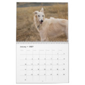 2018 seidenes Windhounds (voller Körper) 3 Kalender (Jan 2027)