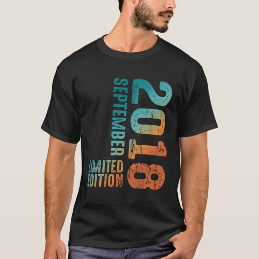 2018 September 2018 Jahr 2018 2018 T-Shirt (Vorderseite)