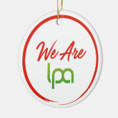 2018 sind wir LPA-Verzierung Keramik Ornament (Links)