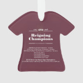 2018 Staat Messe Champions Ornament (Rückseite)